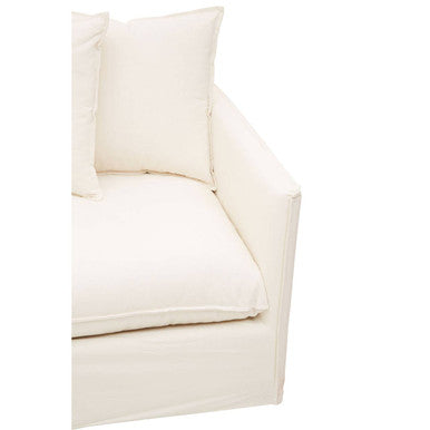 Antibes Cream Fabric 3 Seater Sofa