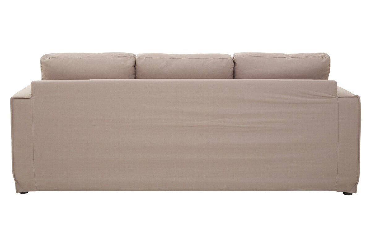 Menton Grey Linen 3 Seater Sofa