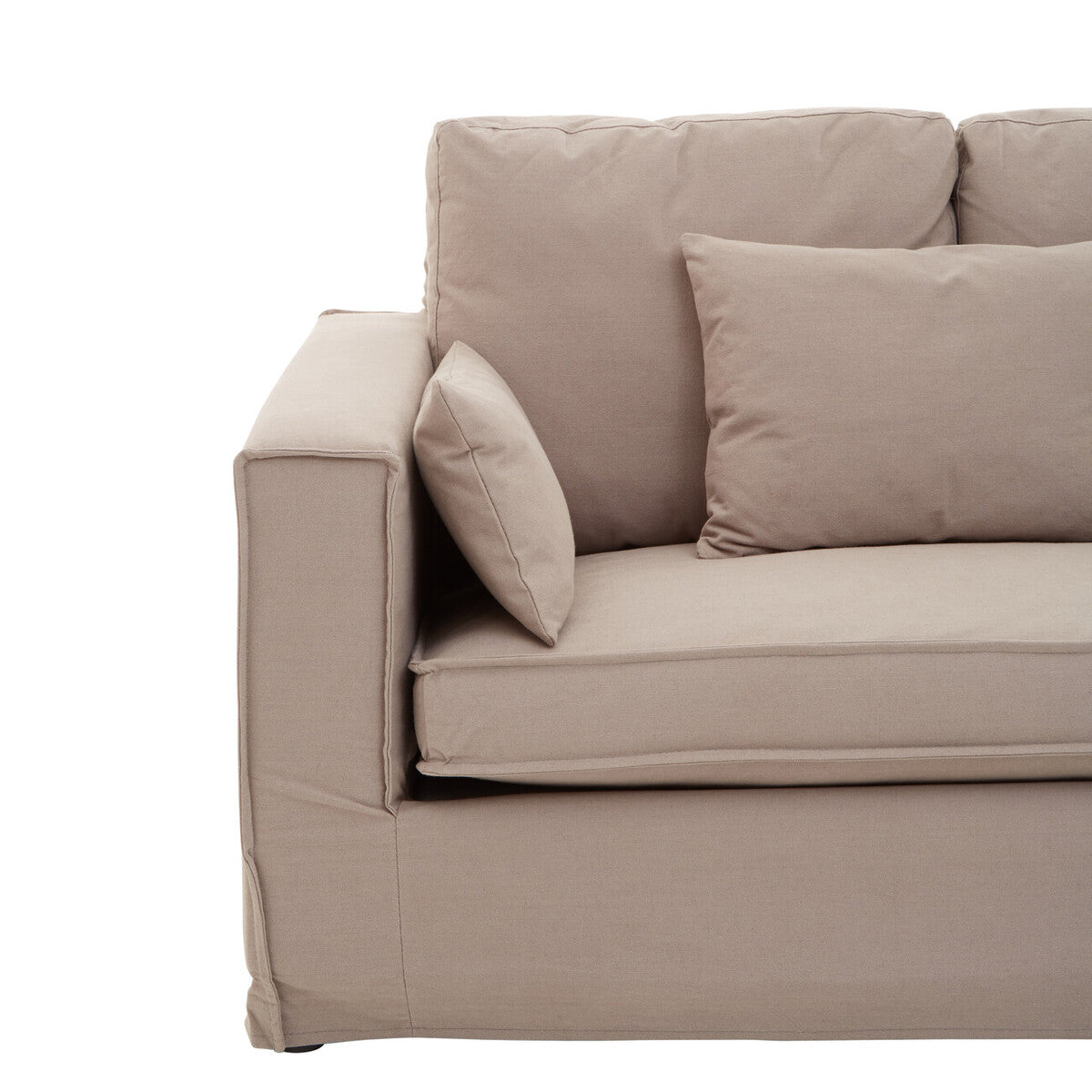 Menton Grey Linen 3 Seater Sofa