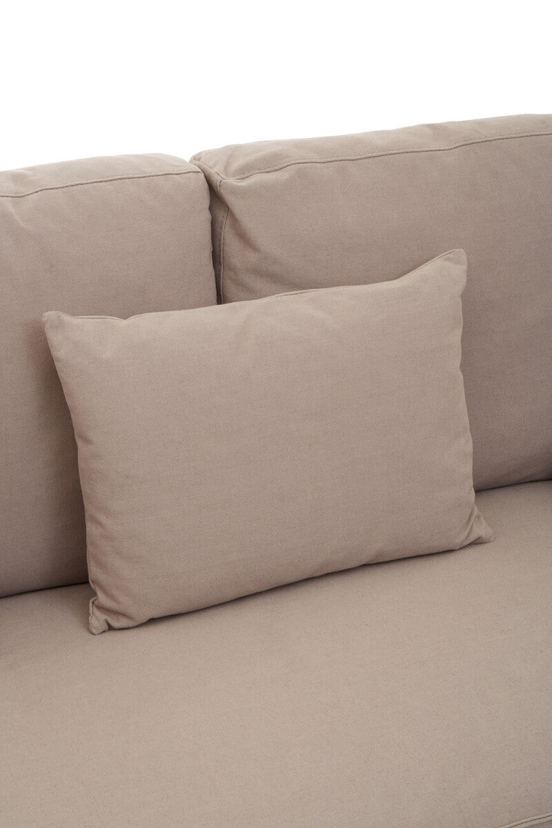 Menton Grey Linen 3 Seater Sofa