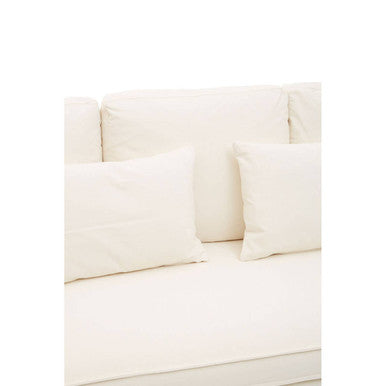 Menton Cream Linen 3 Seater Sofa