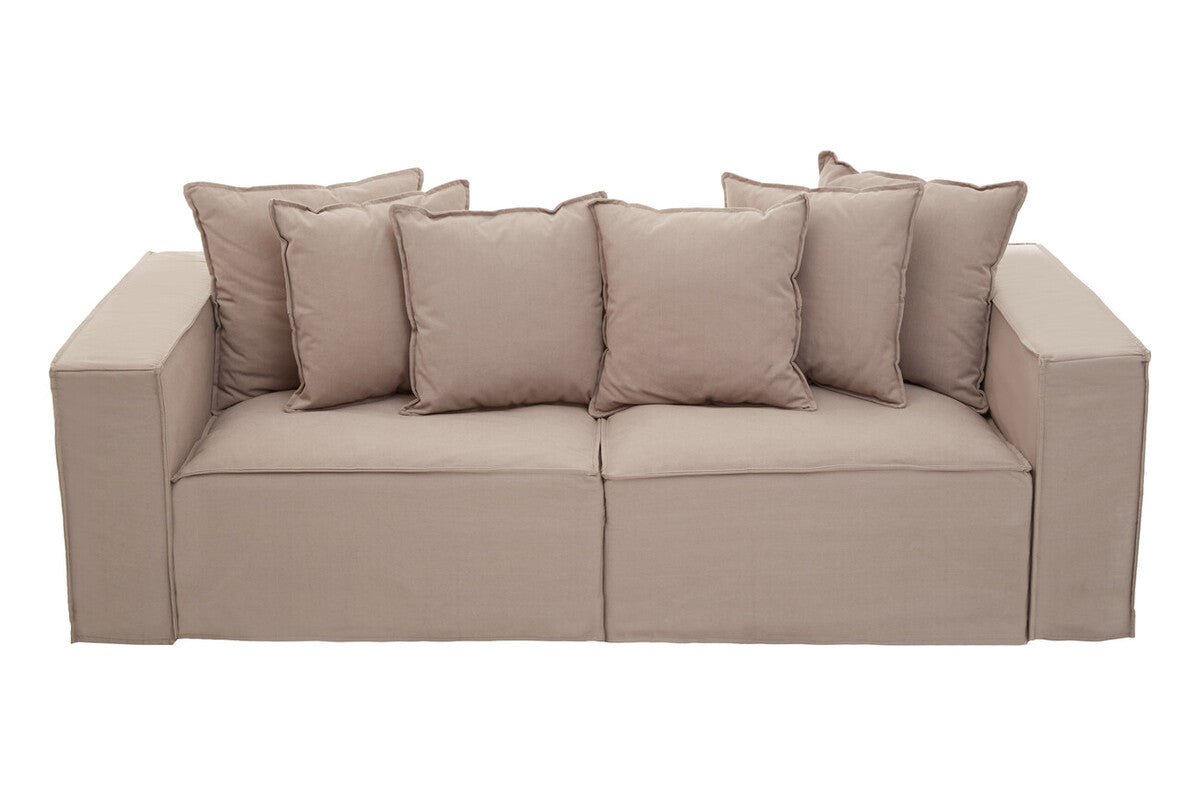 Marseille Grey Linen 3 Seater Sofa