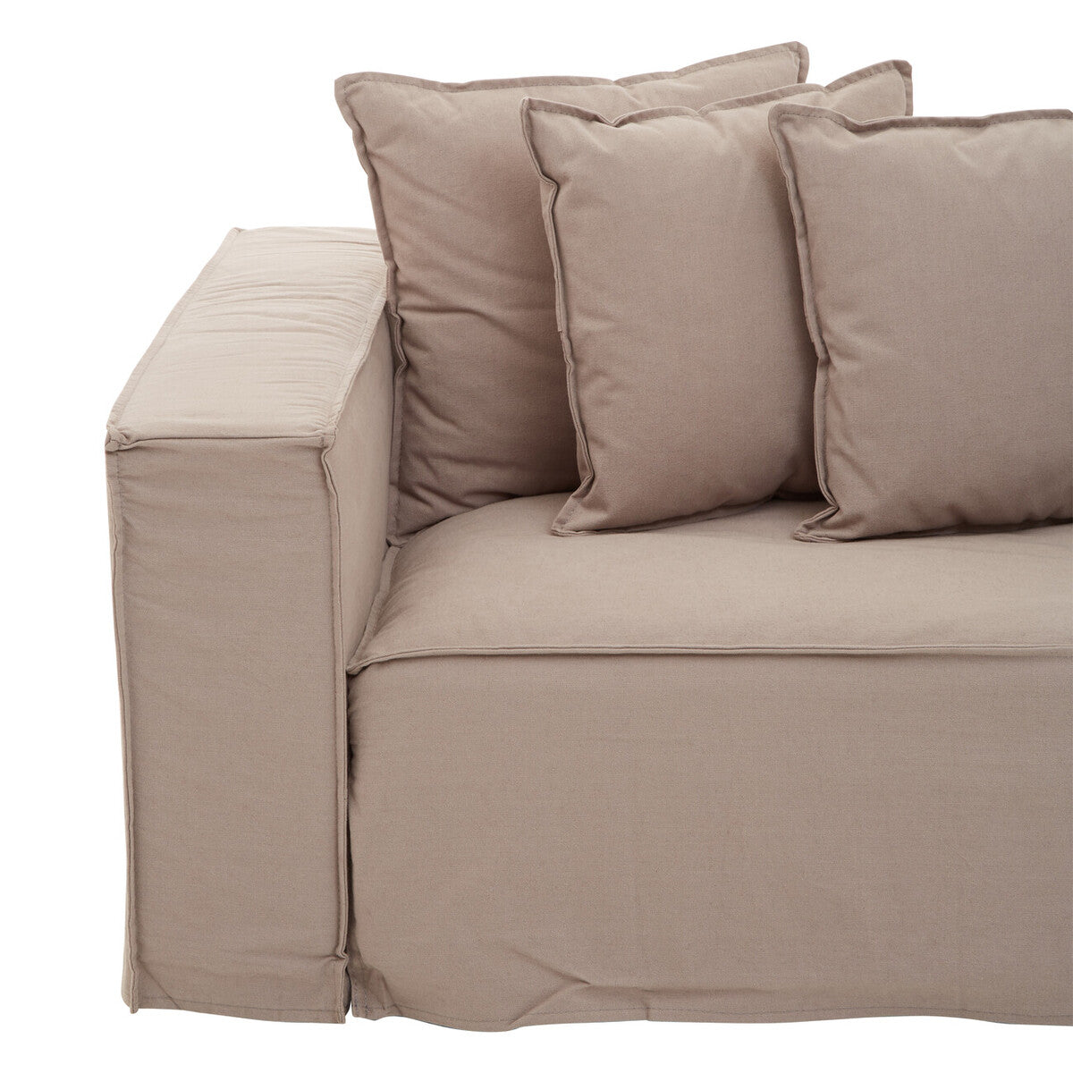 Marseille Grey Linen 3 Seater Sofa