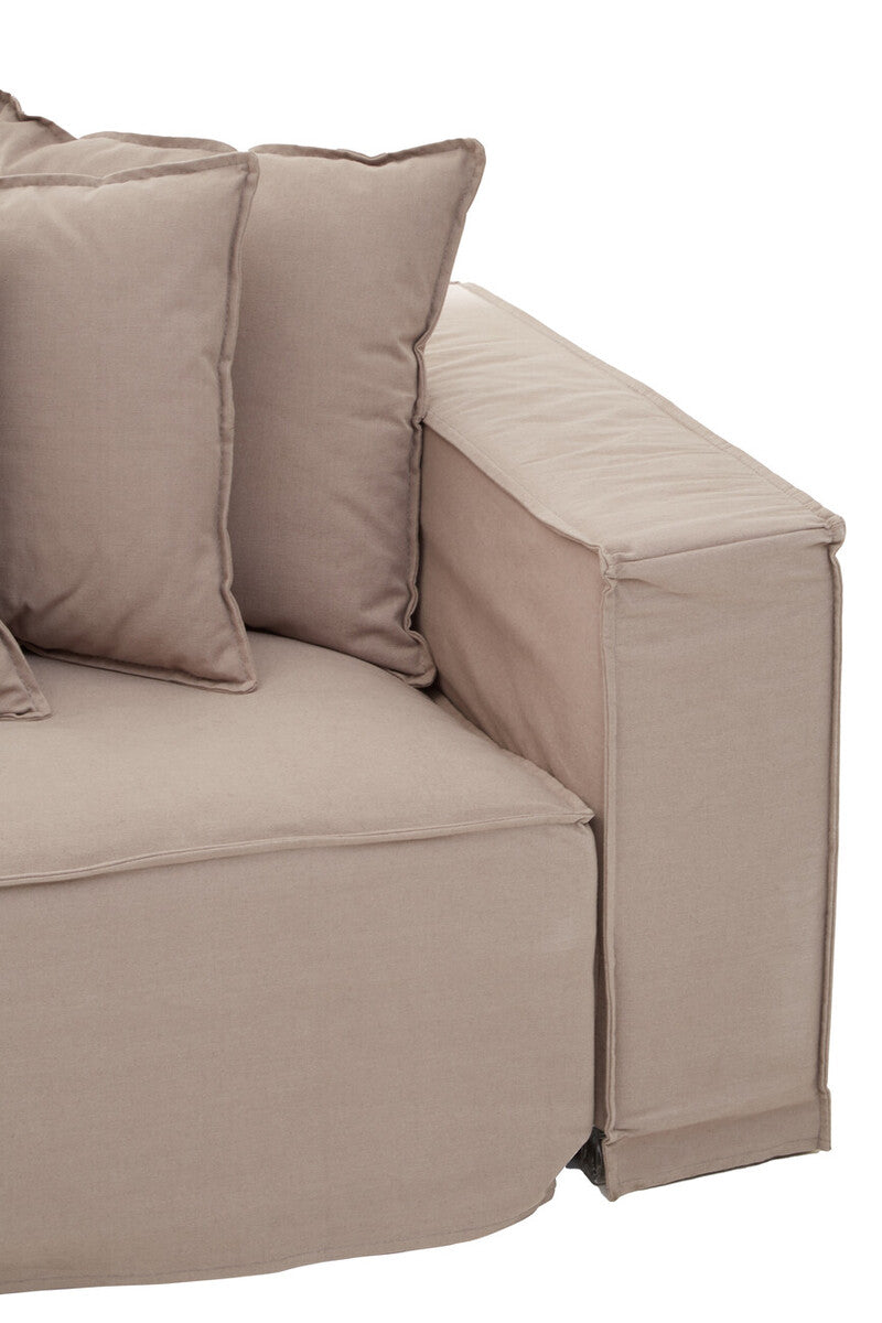 Marseille Grey Linen 3 Seater Sofa