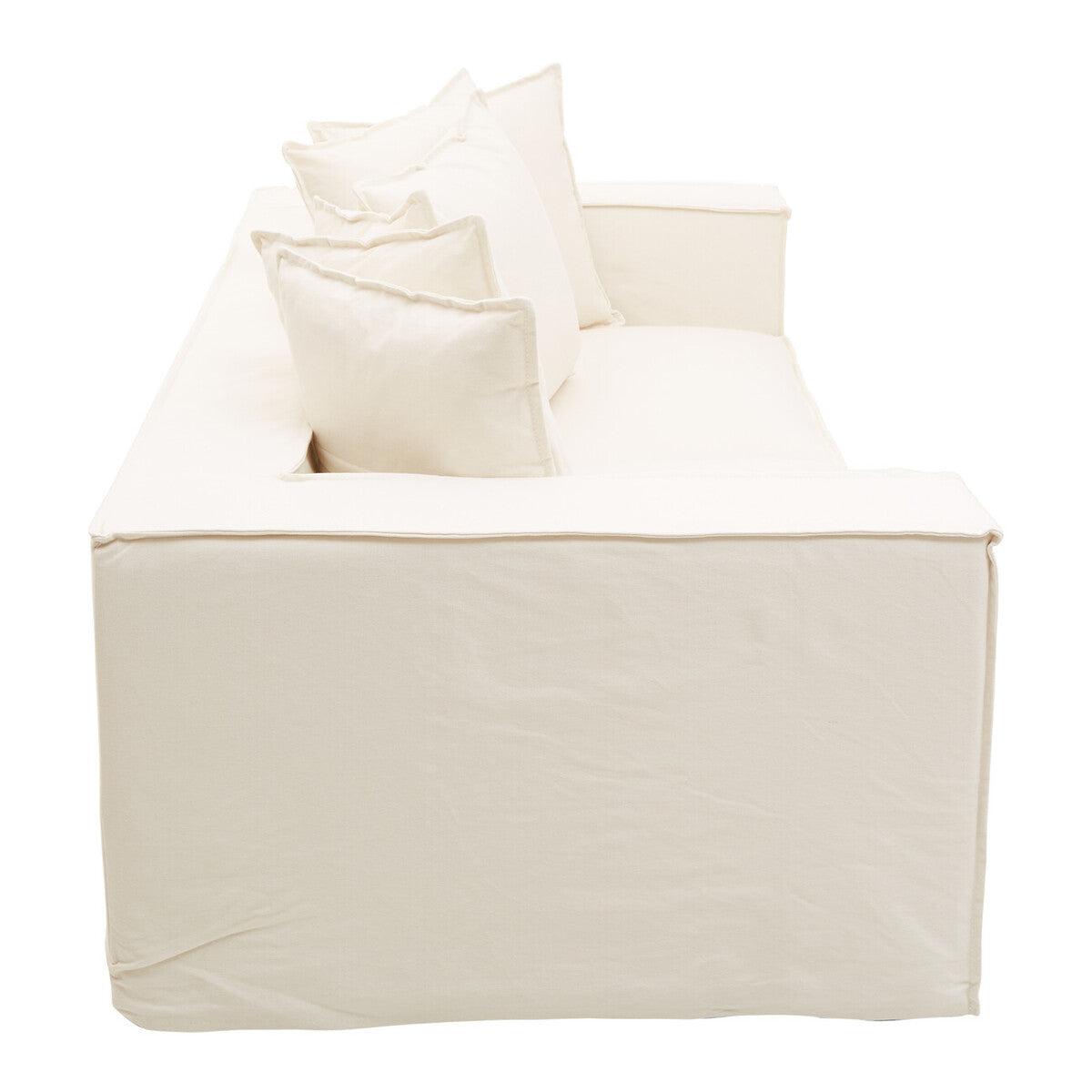 Marseille Cream Linen 3 Seater Sofa