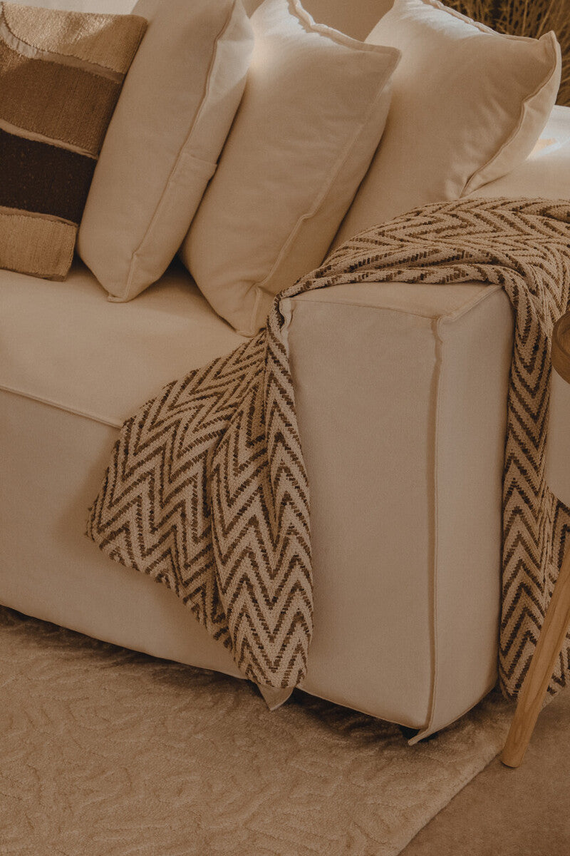 Marseille Cream Linen 3 Seater Sofa