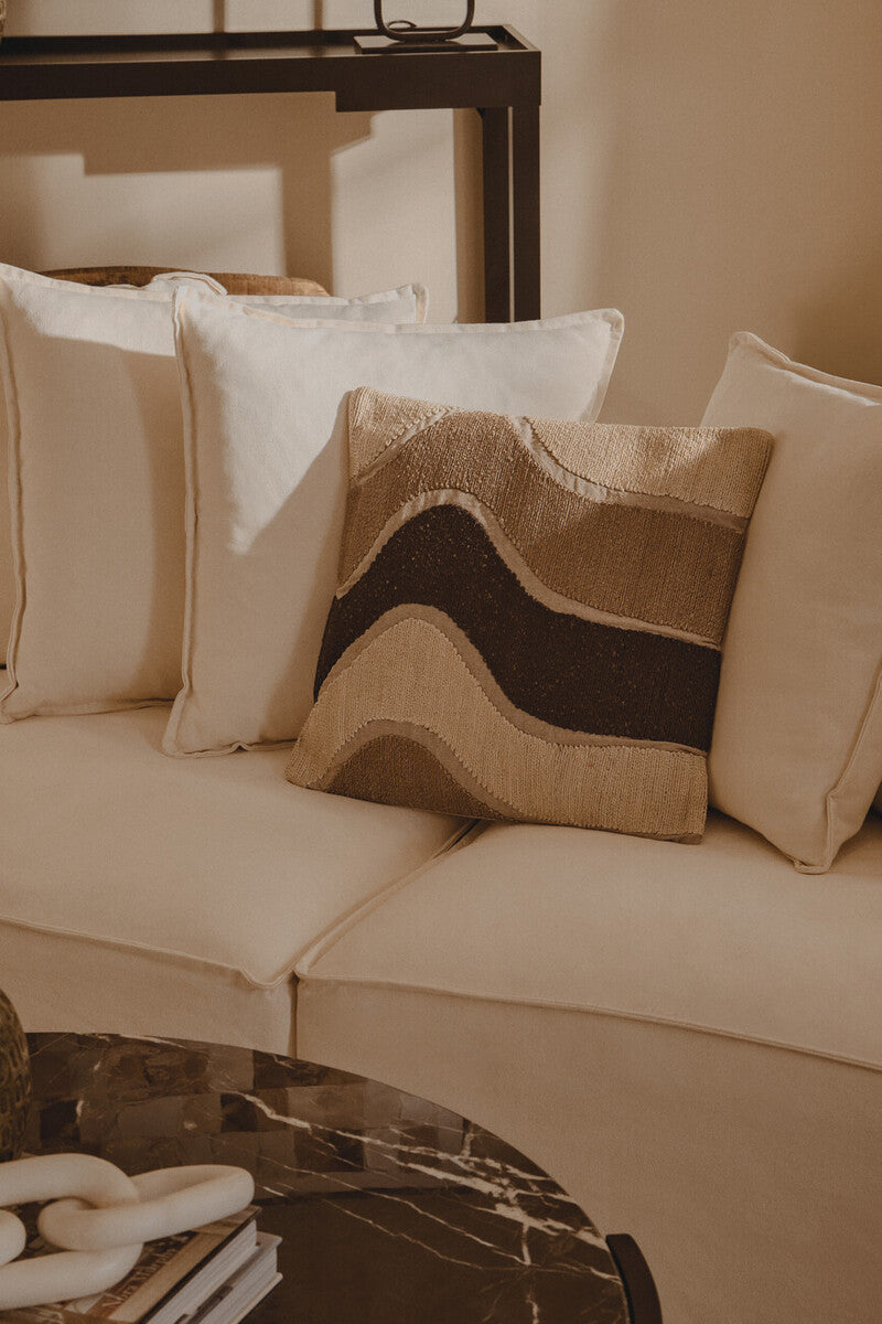 Marseille Cream Linen 3 Seater Sofa