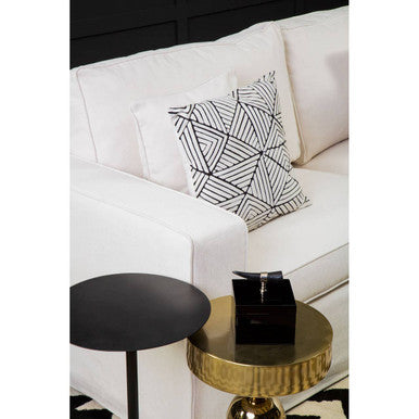 Valensole Cream Fabric 3 Seater Sofa