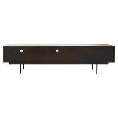 Jakara Black Wood Finish Carved Media Unit