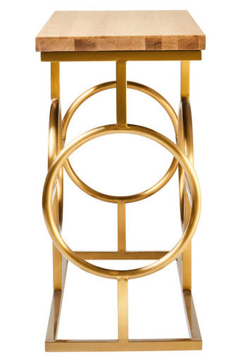 Jarloi Natural Oak Wood Console Table
