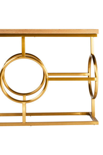 Jarloi Natural Oak Wood Console Table