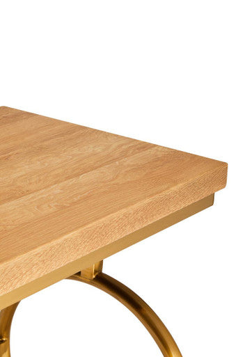 Jarloi Natural Oak Wood Console Table