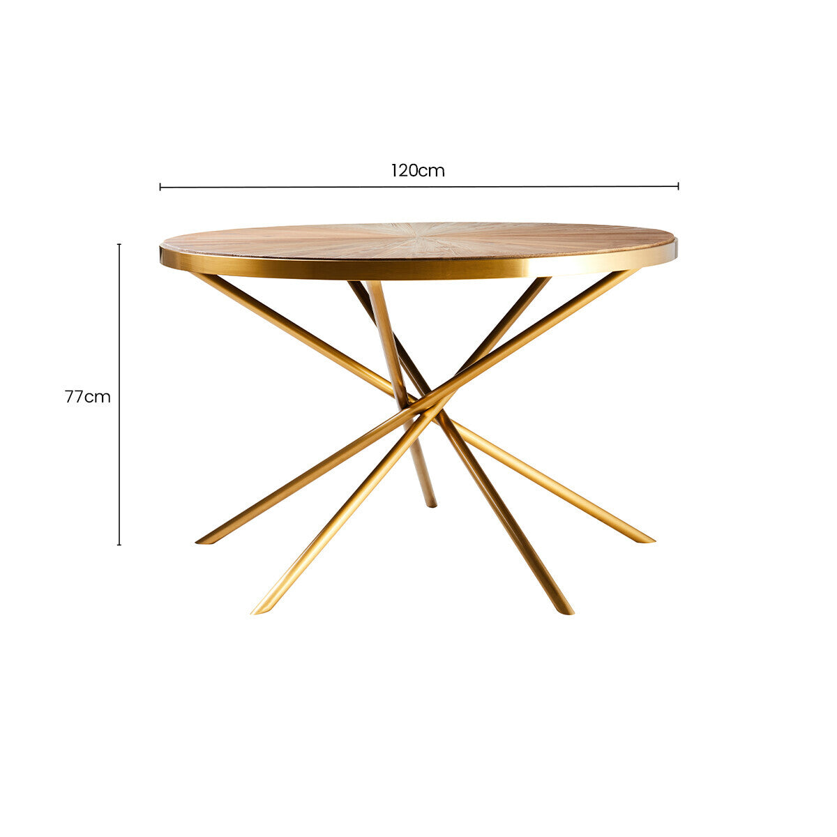 Jana Natural Wooden Round Dining Table