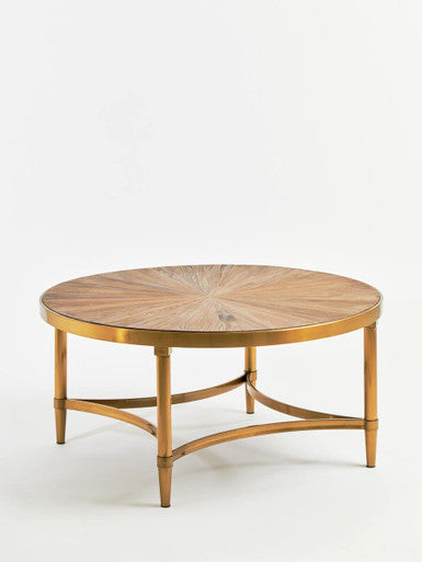 Jana Natural Wooden Round Coffee Table