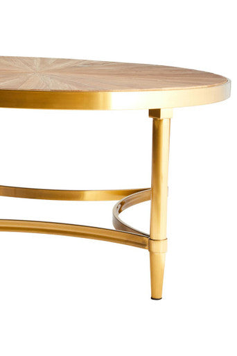 Jana Natural Wooden Round Coffee Table