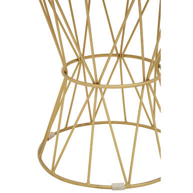 Rabia White Marble Round Side Table