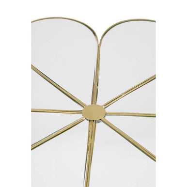 Rabia Mirrored Top Petal Design Coffee Table
