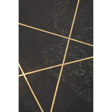 Rabia Black Marble Round Coffee Table