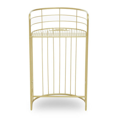 Rabia Gold Finish Wire Frame Bar Chair