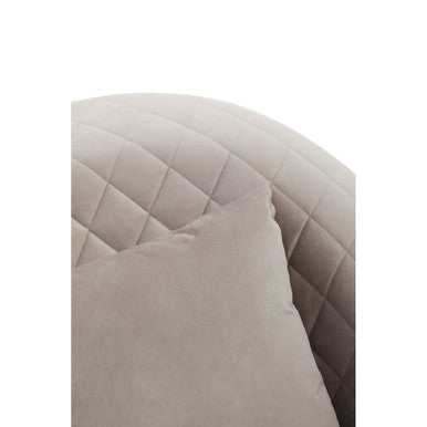 Fifi Light Grey Cotton Velvet Chair