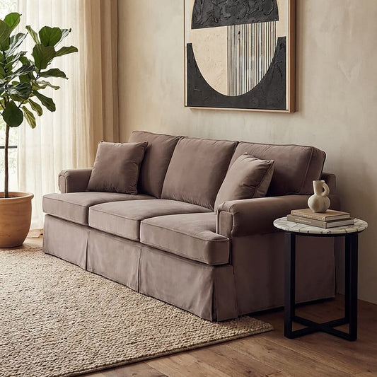 Ralph Mink Velvet 3 Seater Sofa