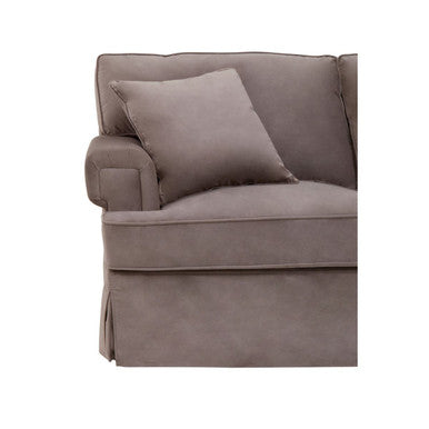 Ralph Mink Velvet 3 Seater Right Hand Chaise Sofa