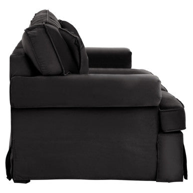 Ralph Black Velvet 2 Seater Sofa