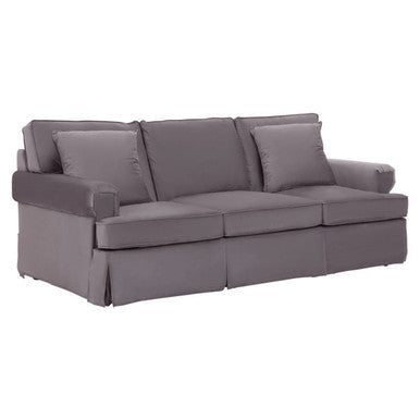 Ralph Grey Velvet 3 Seater Sofa