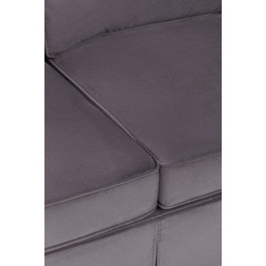 Ralph Grey Velvet 3 Seater Sofa
