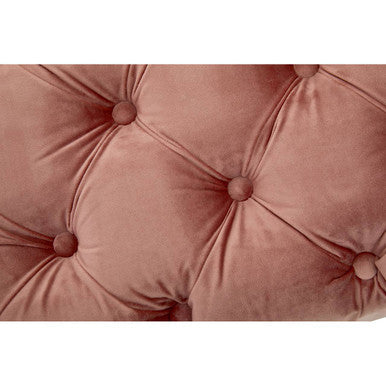 Tamra Dusty Pink Velvet Bench
