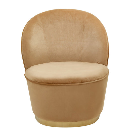 Tamra Beige Velvet Kids Chair