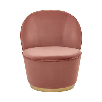 Tamra Dusty Pink Velvet Kids Tub Chair