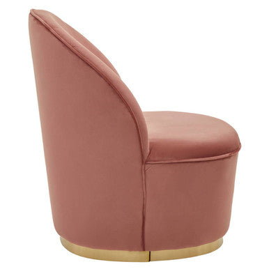 Tamra Dusty Pink Velvet Kids Tub Chair