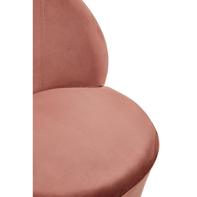 Tamra Dusty Pink Velvet Kids Tub Chair