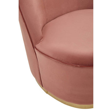 Tamra Dusty Pink Velvet Kids Tub Chair