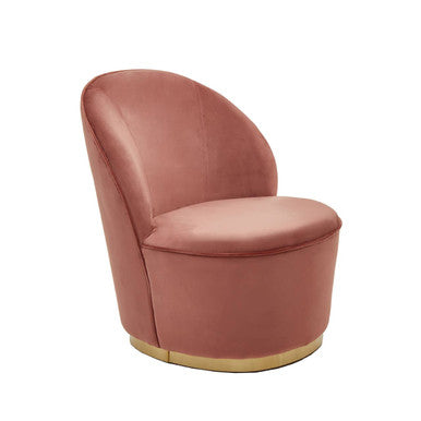 Tamra Dusty Pink Velvet Kids Tub Chair