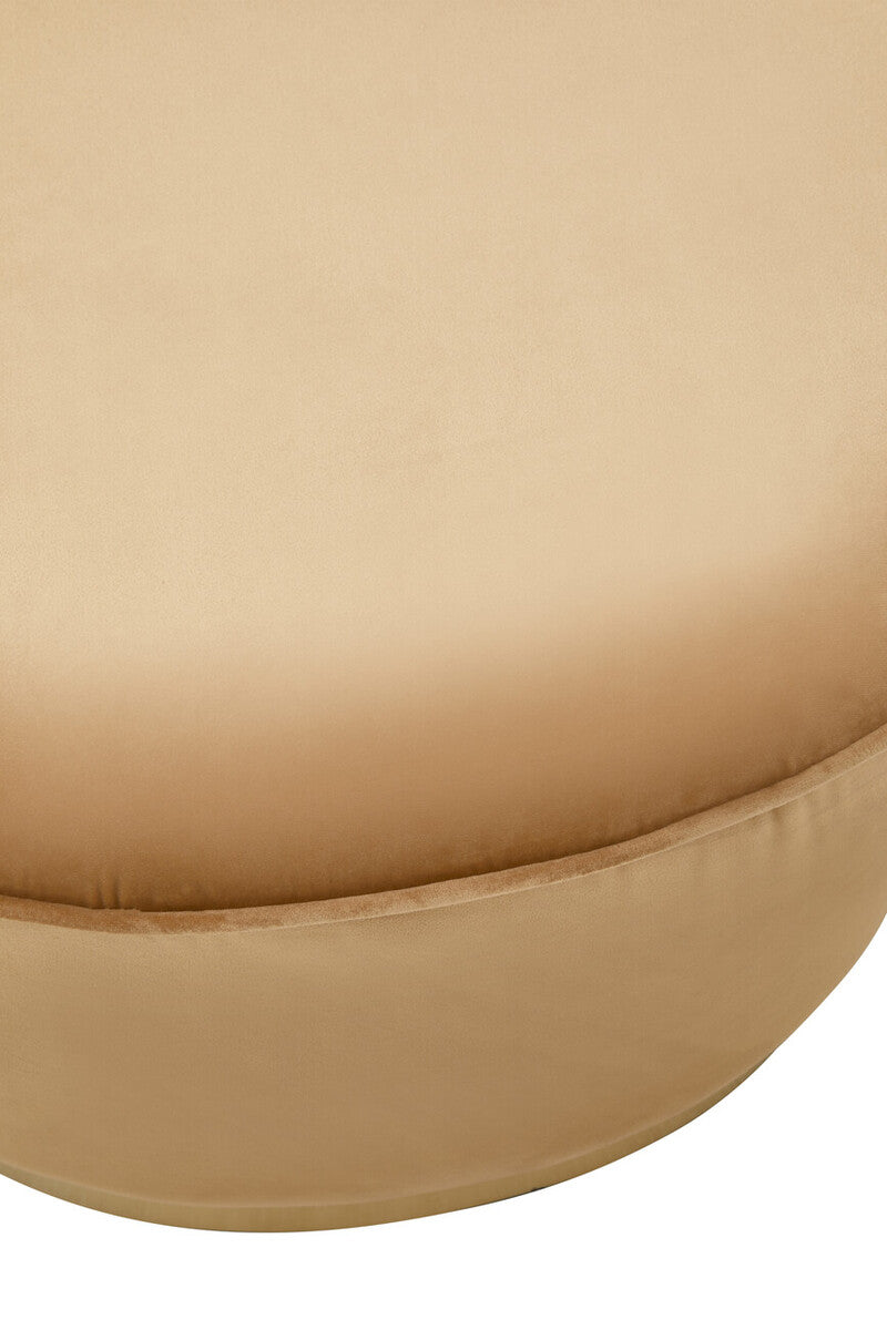 Tamra Beige Velvet Tub Chair