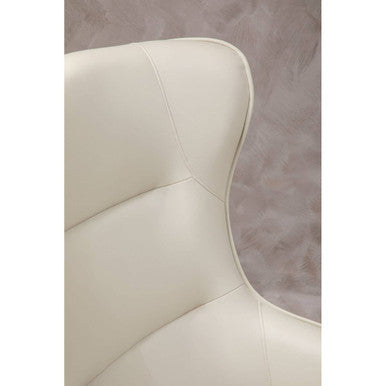 Kaiko Stone Leather Effect Armchair and Footstool