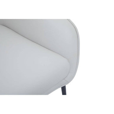 Kaiko Stone Leather Effect Armchair and Footstool