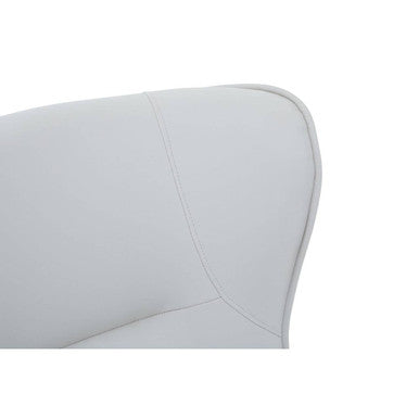 Kaiko Stone Leather Effect Armchair and Footstool