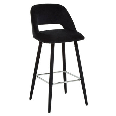 Black Velvet Bar Chair | Warren