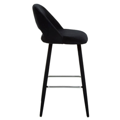 Black Velvet Bar Chair | Warren