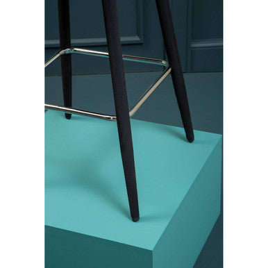 Black Velvet Bar Chair | Warren
