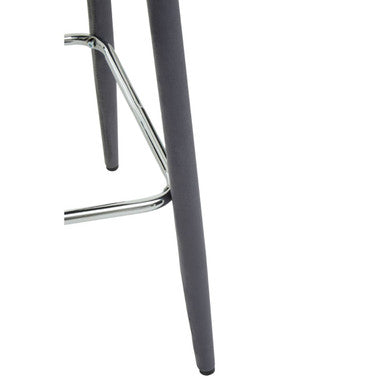 Grey Velvet Bar Chair | Warren