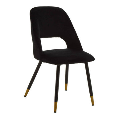 Black Velvet Dining Chair | Warren