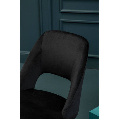 Black Velvet Dining Chair | Warren