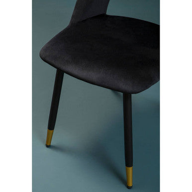 Black Velvet Dining Chair | Warren