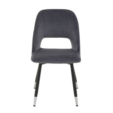 Grey Velvet Dining Chair