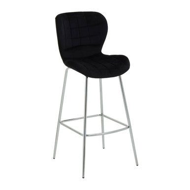 Black Velvet Bar Chair | Warton