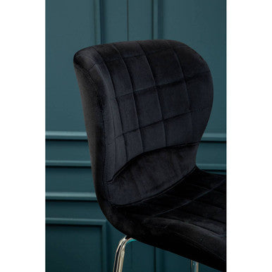 Black Velvet Bar Chair | Warton